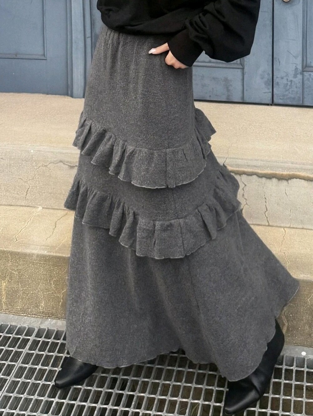 Women's Solid Color Pleated Casual Versatile Daily Wear Skirt